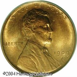 1909-S VDB 1C MS65 Red PCGS. With only 484,000 pie 1909-S VDB 1C MS65 Red PCGS.