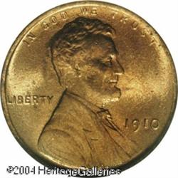 1910 1C MS67 Red NGC. Sharply struck with brillian 1910 1C MS67 Red NGC.