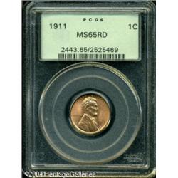 1911 1C MS65 Red PCGS. Bright orange patina reveal 1911 1C MS65 Red PCGS.
