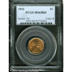 1912 1C MS65 Red PCGS. Both sides are quite frosty 1912 1C MS65 Red PCGS.