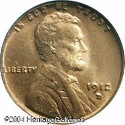 1912-D 1C MS65 Red PCGS. A semi-key issue that is 1912-D 1C MS65 Red PCGS.