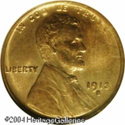 1913-S 1C MS65 Red NGC. Bright honey-gold color do 1913-S 1C MS65 Red NGC.