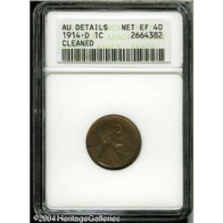 1914-D 1C --Cleaned--ANACS. AU Details, Net XF40. W 1914-D 1C --Cleaned--ANACS. AU Details, Net XF40