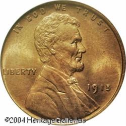 1915 1C MS66 Red PCGS. This well struck specimen s 1915 1C MS66 Red PCGS.