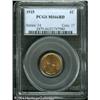 Image 3 : 1915 1C MS66 Red PCGS. Fully struck with smooth, b 1915 1C MS66 Red PCGS.