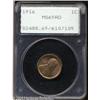 Image 1 : 1916 1C MS65 Red PCGS. Mint-green and apricot colo 1916 1C MS65 Red PCGS.