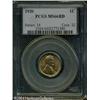 Image 1 : 1920 1C MS66 Red PCGS. Lustrous surfaces display a 1920 1C MS66 Red PCGS.