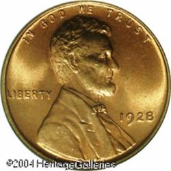 1928 1C MS67 Red PCGS. Exceptional color is seen o 1928 1C MS67 Red PCGS.