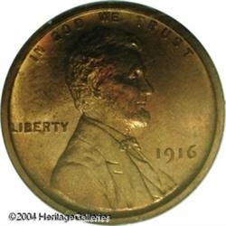 1916 1C PR66 Red and Brown PCGS. This matte textur 1916 1C PR66 Red and Brown PCGS.