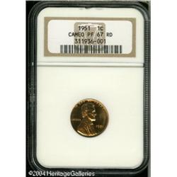 1951 1C PR67 Cameo NGC. Splendidly preserved with 1951 1C PR67 Cameo NGC.
