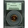 Image 1 : 1957 1C PR67 Deep Cameo PCGS. Razor-sharp striking 1957 1C PR67 Deep Cameo PCGS.