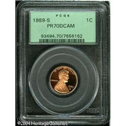 1989-S 1C PR70 Deep Cameo PCGS. A flawless beauty 1989-S 1C PR70 Deep Cameo PCGS.