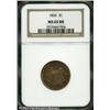 Image 1 : 1866 2C MS65 Red and Brown NGC. Rich amber-orange 1866 2C MS65 Red and Brown NGC.