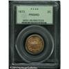 1872 2C PR65 Red PCGS. Coppery-gold color with a f 1872 2C PR65 Red PCGS.