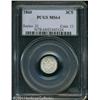 Image 1 : 1860 3CS MS64 PCGS. A lustrous pearl-gray near-Gem 1860 3CS MS64 PCGS.