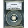 Image 3 : 1864 3CS MS66 PCGS. Only 12,000 pieces were struck 1864 3CS MS66 PCGS.