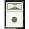 Image 1 : 1882 3CN MS64 NGC. Pleasing olive-gray color overl 1882 3CN MS64 NGC.