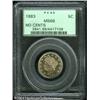 Image 1 : 1883 5C No Cents MS66 PCGS. Speckled olive-gray to 1883 5C No Cents MS66 PCGS.
