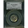 Image 1 : 1913 5C Type One MS66 PCGS. Light gold patina has 1913 5C Type One MS66 PCGS.
