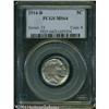 Image 1 : 1914-D 5C MS64 PCGS. Silver-gray and walnut-brown 1914-D 5C MS64 PCGS.