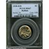 Image 1 : 1938-D/D 5C Buffalo MS67 PCGS. The upright of the 1938-D/D 5C Buffalo MS67 PCGS.