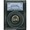 Image 1 : 1939 5C Reverse of 1940 MS67 PCGS. Beautiful lustr 1939 5C Reverse of 1940 MS67 PCGS.