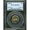 Image 1 : 1954-D 5C MS65 Full Steps PCGS. The obverse shows 1954-D 5C MS65 Full Steps PCGS.