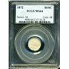 Image 1 : 1872 H10C MS64 PCGS. Tan and dove-gray patina bath 1872 H10C MS64 PCGS.