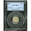Image 1 : 1857 10C MS64 PCGS. Bright silver-gray surfaces re 1857 10C MS64 PCGS.