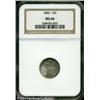 Image 1 : 1886 10C MS66 NGC. Lustrous surfaces are visited 1886 10C MS66 NGC.