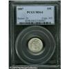 Image 1 : 1887 10C MS64 PCGS. Potent luster sweeps across th 1887 10C MS64 PCGS.