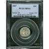 Image 1 : 1887 10C MS64 PCGS. Light golden-brown patina grac 1887 10C MS64 PCGS.
