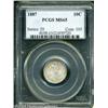 Image 1 : 1887 10C MS65 PCGS. Faint dappled rose toning is s 1887 10C MS65 PCGS.