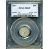Image 1 : 1887 10C MS65 PCGS. Gray-gold patination bathes lu 1887 10C MS65 PCGS.