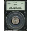 Image 1 : 1888 10C MS65 PCGS. Light olive color graces this 1888 10C MS65 PCGS.