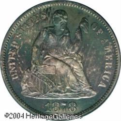 1878 10C PR66 Cameo PCGS. Type Two Reverse. The E 1878 10C PR66 Cameo PCGS.