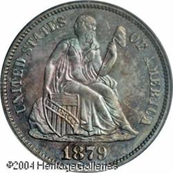 1879 10C PR66 PCGS. A coin of spectacular beauty, 1879 10C PR66 PCGS.