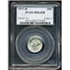 Image 1 : 1917-D 10C MS64 Full Bands PCGS. Nearly untoned, w 1917-D 10C MS64 Full Bands PCGS.