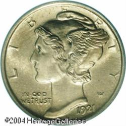 1921 10C MS64 Full Bands PCGS. With a limited orig 1921 10C MS64 Full Bands PCGS.