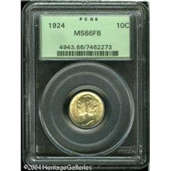 1924 10C MS66 Full Bands PCGS. Light yellow-green 1924 10C MS66 Full Bands PCGS.