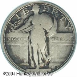 1916 25C VG10 PCGS. Light to medium gray with a so 1916 25C VG10 PCGS.