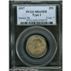 Image 1 : 1917 25C Type Two MS65 Full Head PCGS. Unusually w 1917 25C Type Two MS65 Full Head PCGS.
