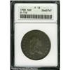 1795 50C 2 Leaves Fine 12 ANACS. O-116, R.5. A nic 1795 50C 2 Leaves Fine 12 ANACS.