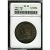 Image 1 : 1811 50C Small 8 MS62 ANACS. O-110, R.1. Pleasing 1811 50C Small 8 MS62 ANACS.