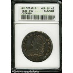 1825 50C --Cleaned--ANACS. AU Details, Net XF45. O- 1825 50C --Cleaned--ANACS. AU Details, Net XF45.