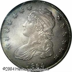 1834 50C Small Date, Small Letters MS66 NGC. O-111 1834 50C Small Date, Small Letters MS66 NGC.