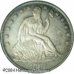 1867 50C MS64 PCGS. Well defined with good luster 1867 50C MS64 PCGS.