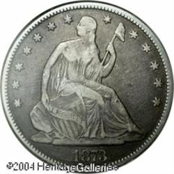 1873 50C Open 3, No Arrows VF25 NGC. The rarity of 1873 50C Open 3, No Arrows VF25 NGC.