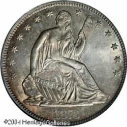 1873-CC 50C No Arrows MS63 PCGS. Closed 3, WB-101. 1873-CC 50C No Arrows MS63 PCGS.