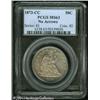 Image 3 : 1873-CC 50C No Arrows MS63 PCGS. Closed 3, WB-101. 1873-CC 50C No Arrows MS63 PCGS.